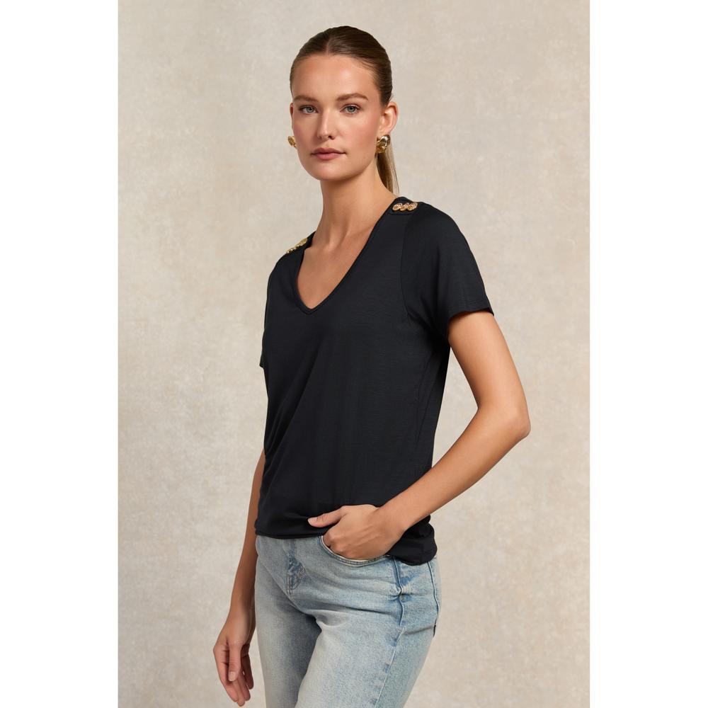 Holland Cooper V Neck Relaxed Fit Tee